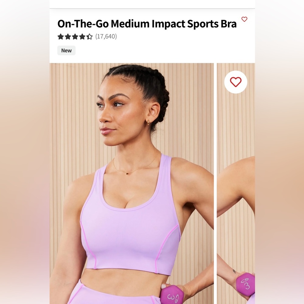 Fabletics On the Go Medium Impact Sportsbra